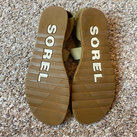 Sorel Womens Ella II Green Slip On Strappy Sandals Size US 9 - Picture 5 of 6